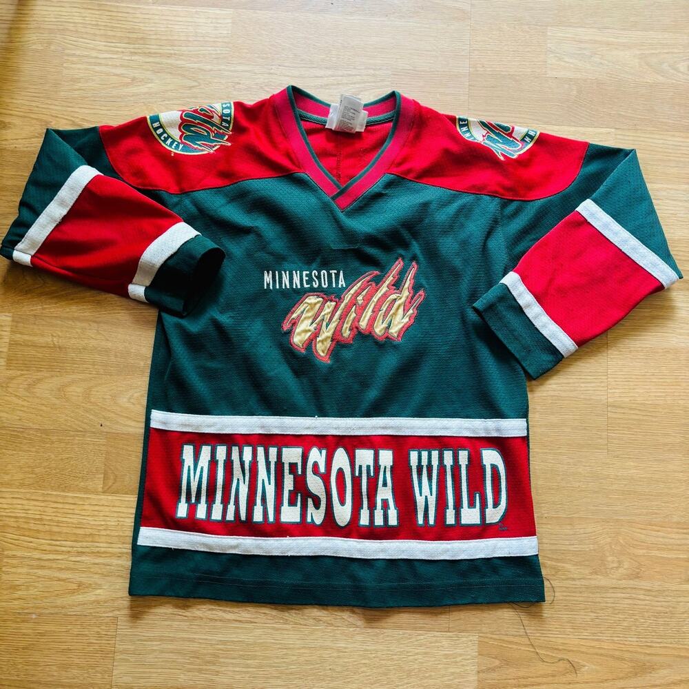 VINTAGE MINNESOTA WILD JERSEY NHL MEDIUM YOUTH